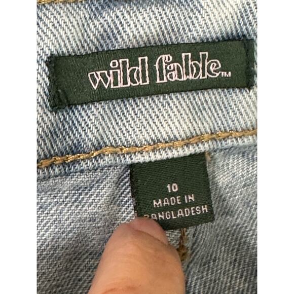Wild Fable light wash highest rise jean shorts size 10 - Picture 3 of 7